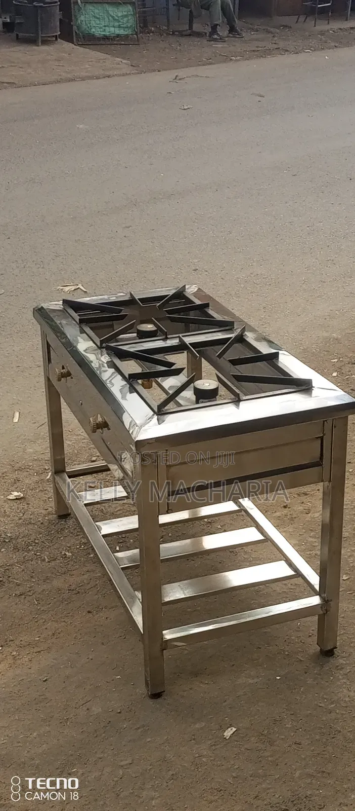 Stainless Steel Two Burner Gas Grill Jikos