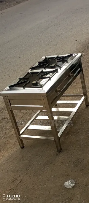 Kitchen Stainless Steel Two Burner Gas Grill Jikos