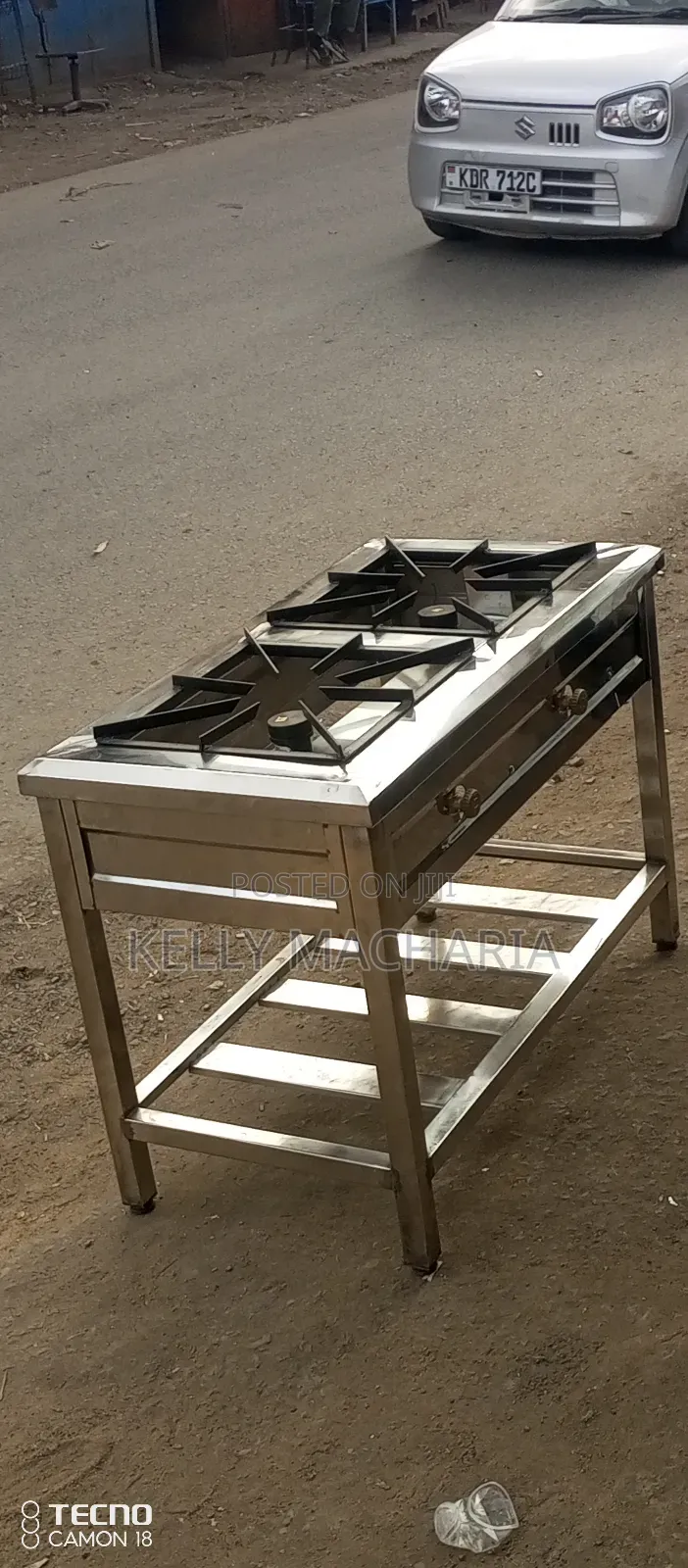 Kitchen Stainless Steel Two Burner Gas Grill Jikos