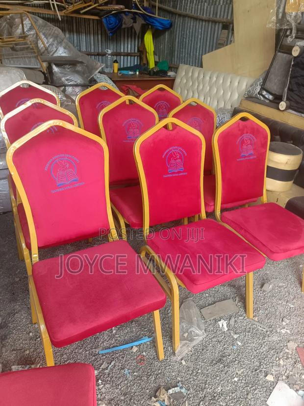 Conference Church Maroon Chairs 