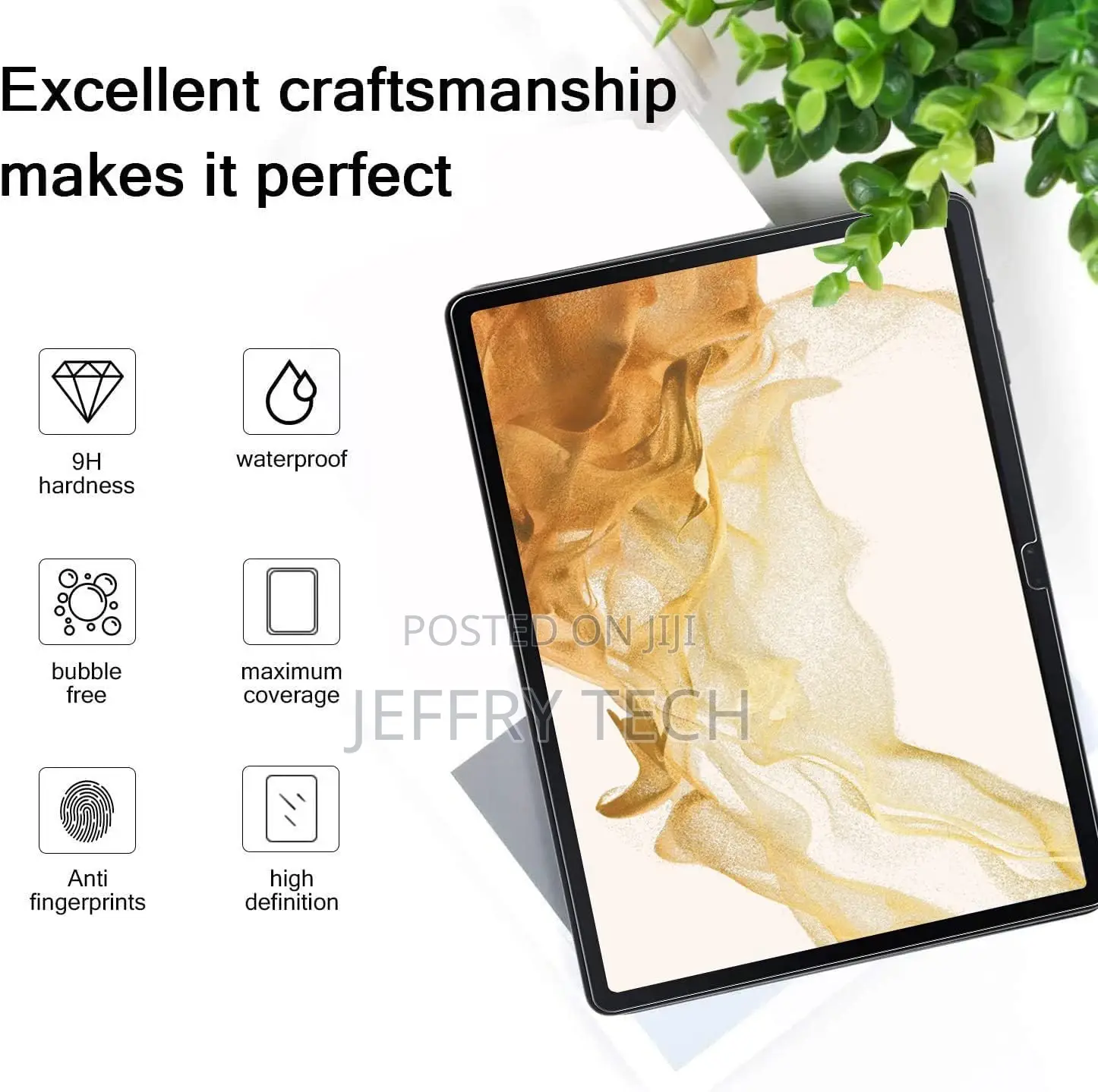 Galaxy Tab S8 Plus Tempered Glass Screen Protector Easy Inst