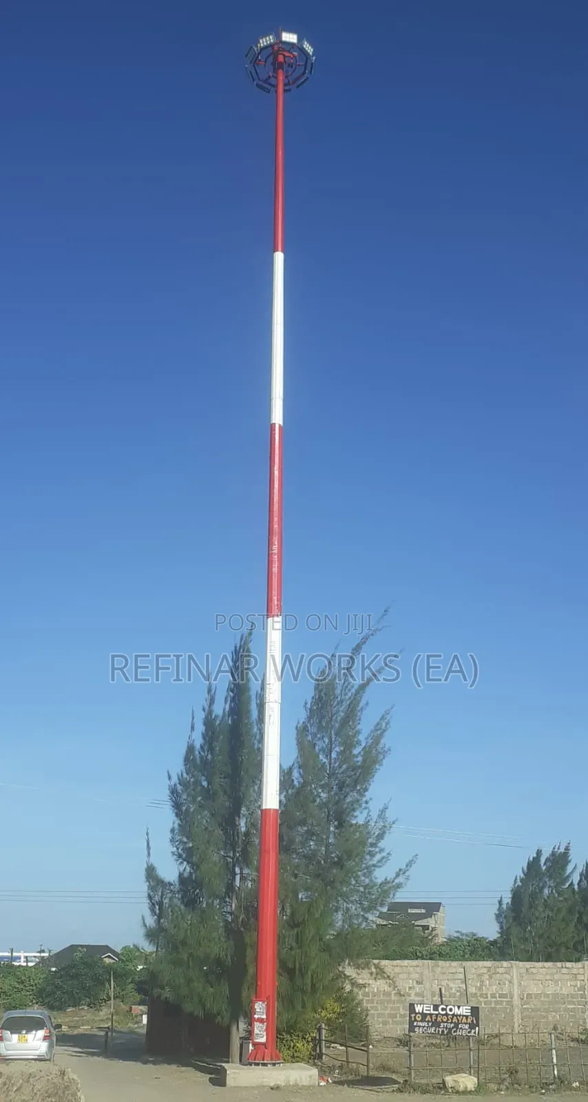 High Mast Lighting Pole Fabrications in Nairobi