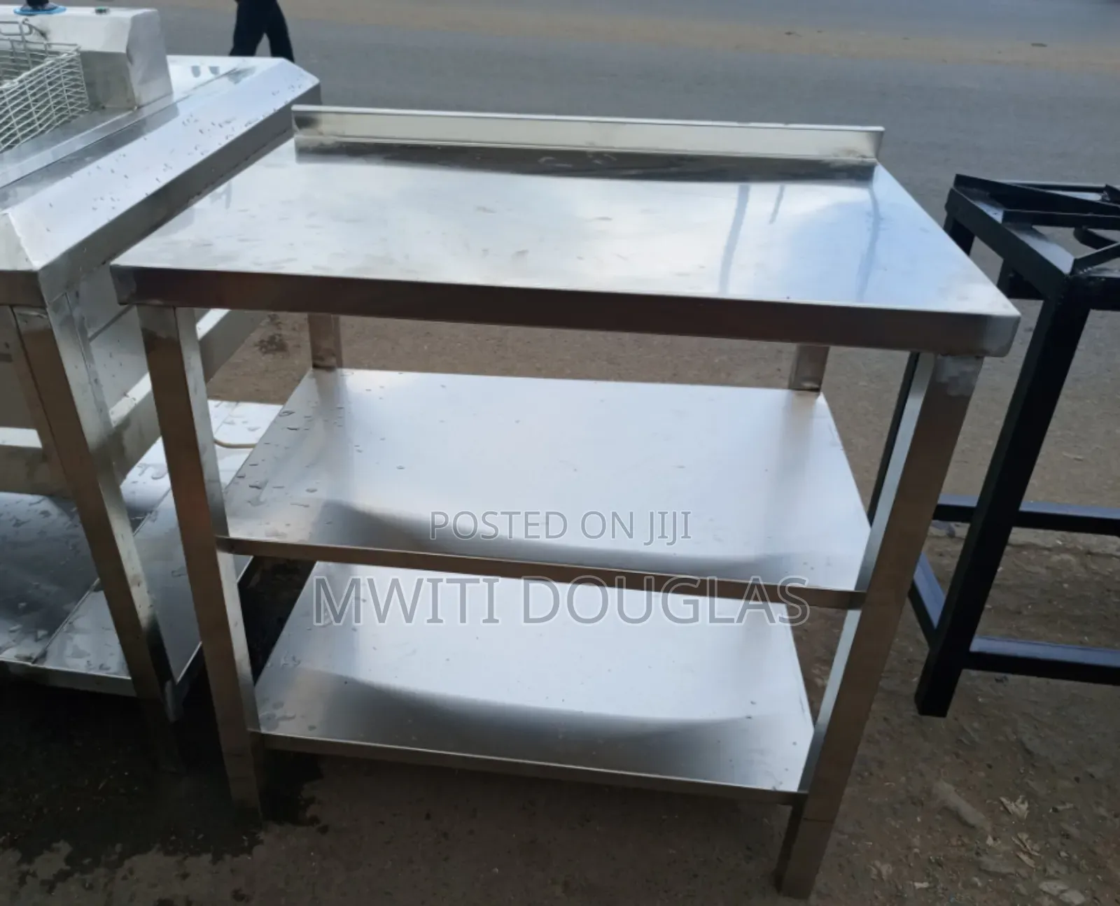 Double Shelved Stainless Working Table