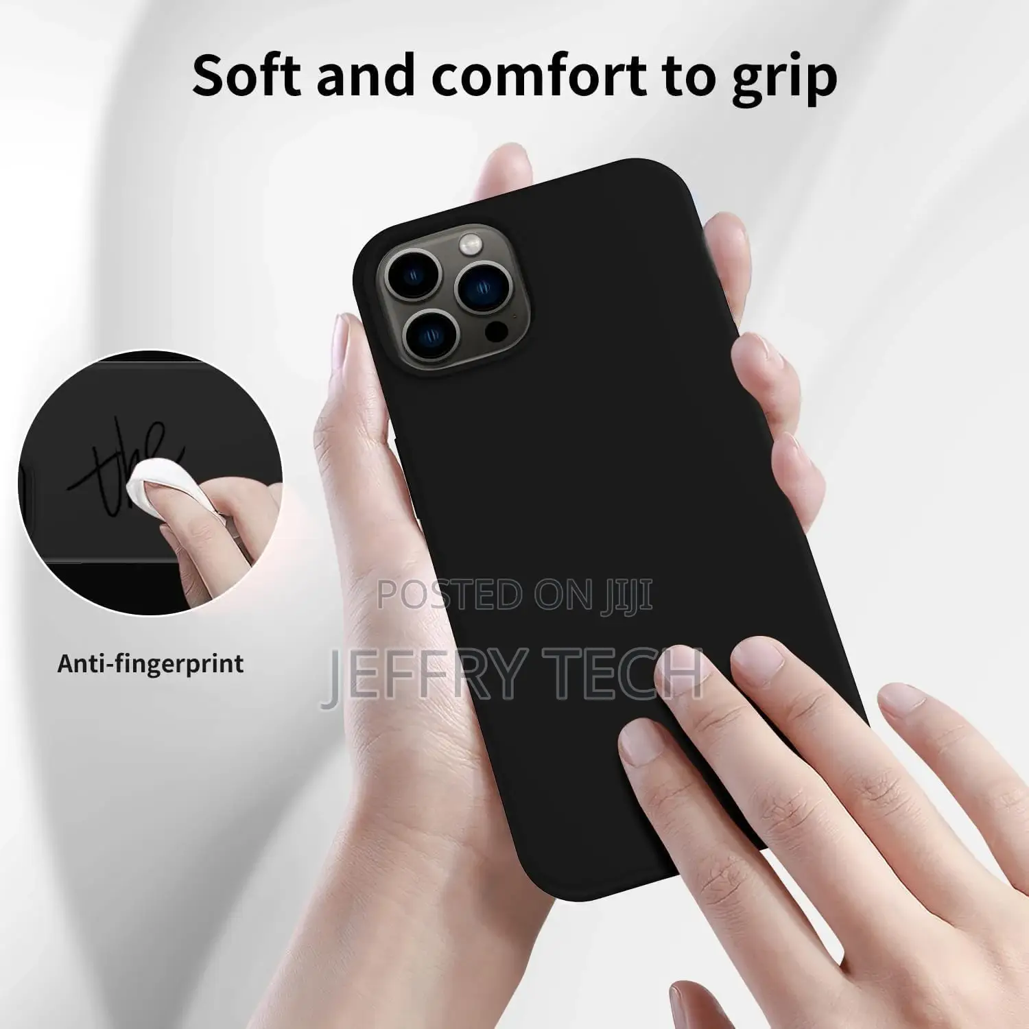 Case for iPhone 15 Pro Max - Thin Soft Silicone Gel Case Cov