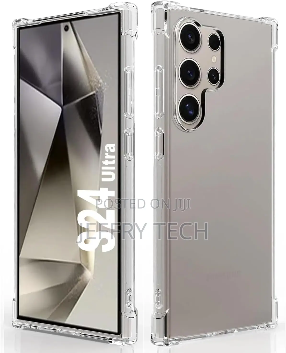 Samsung S24 Ultra Clear Case With Reinforced Corners, Drop P