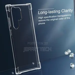 Samsung S24 Ultra Clear Case With Reinforced Corners, Drop P