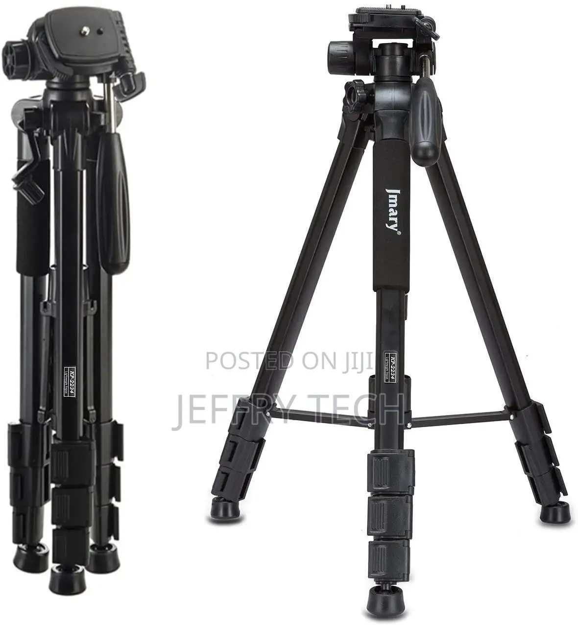 Jmary KP-2234 Professional Camera Tripod - Black (Black)
