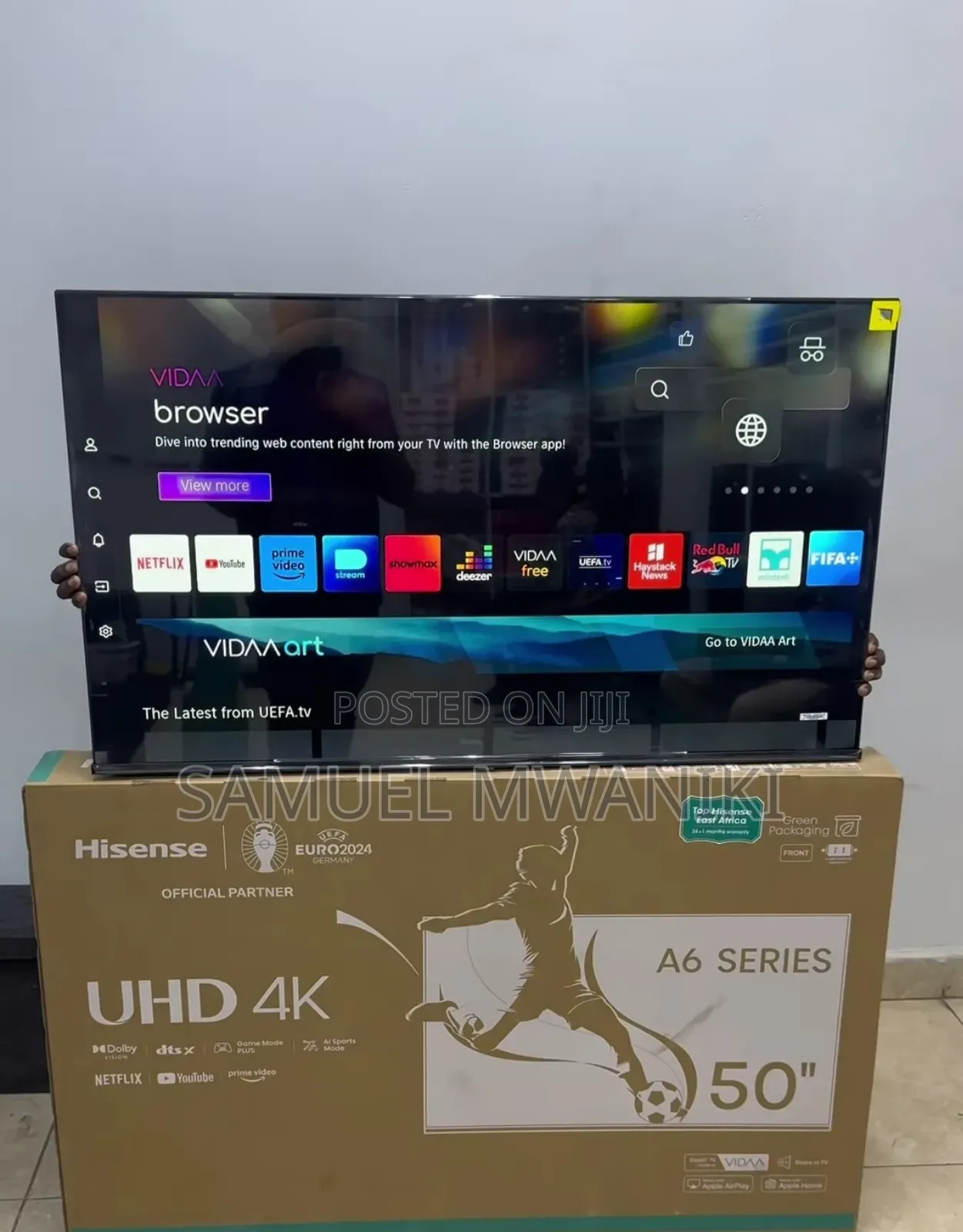 Hisense 50" Smart Uhd Frameless Tv- Bluetooth (New Model)