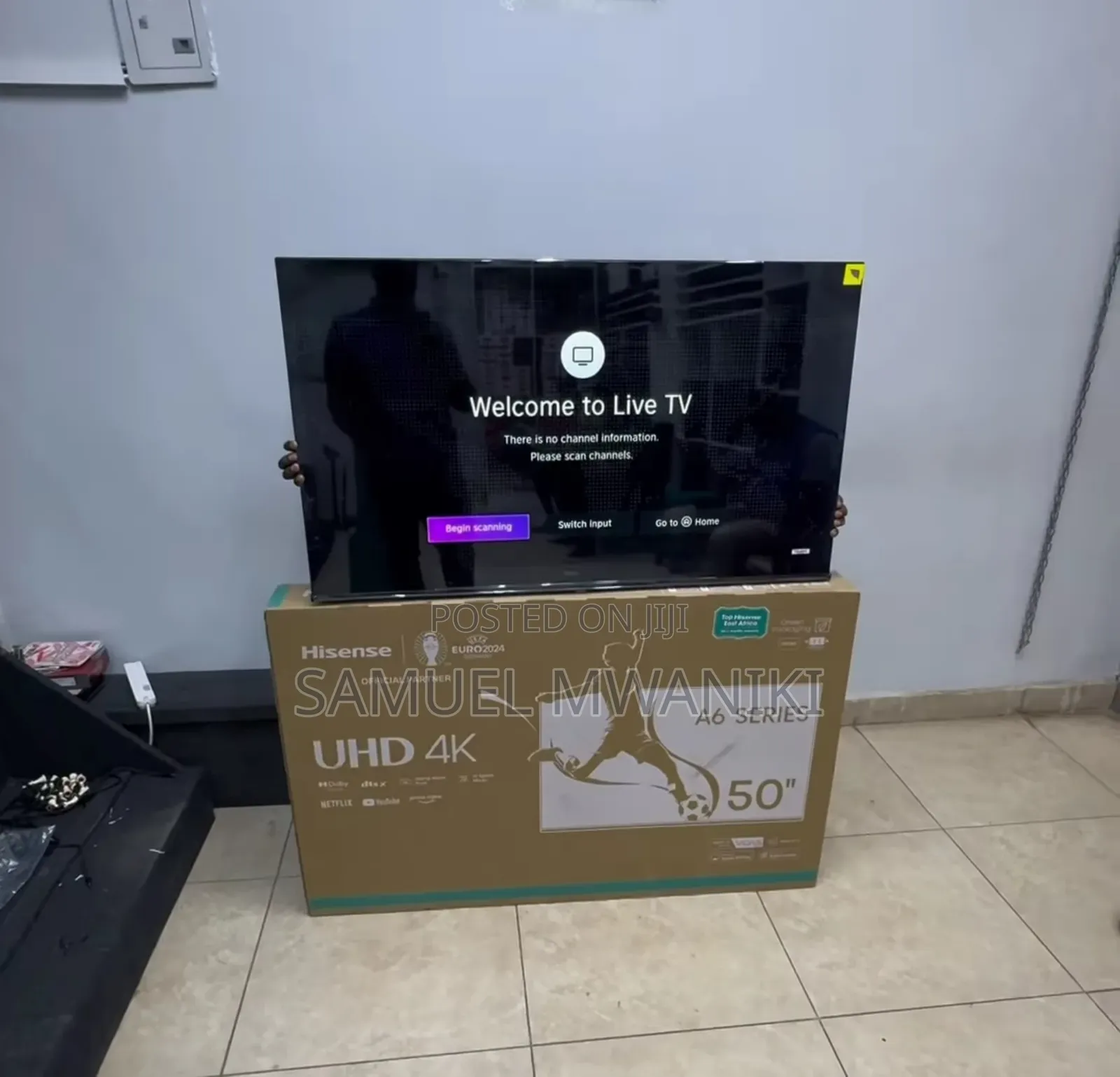 Hisense 50" Smart Uhd Frameless Tv- Bluetooth (New Model)