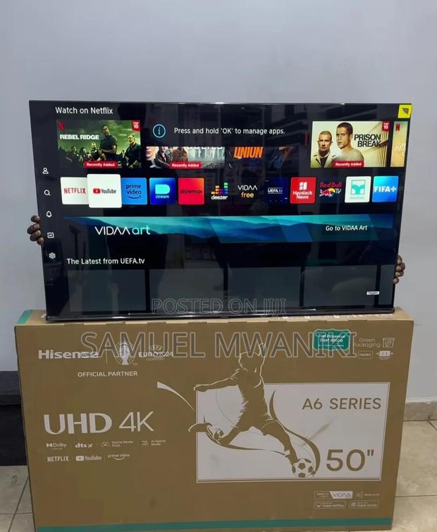 Hisense 50" Smart Uhd Frameless Tv- Bluetooth (New Model) - thumbnail 5