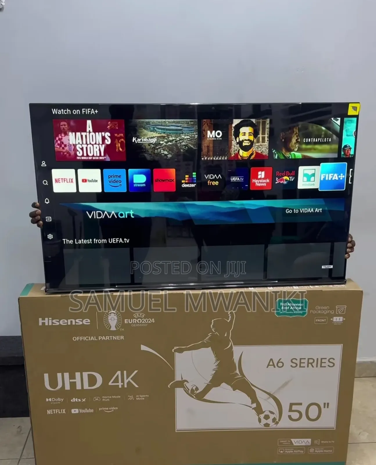 Hisense 50" Smart Uhd Frameless Tv- Bluetooth (New Model)