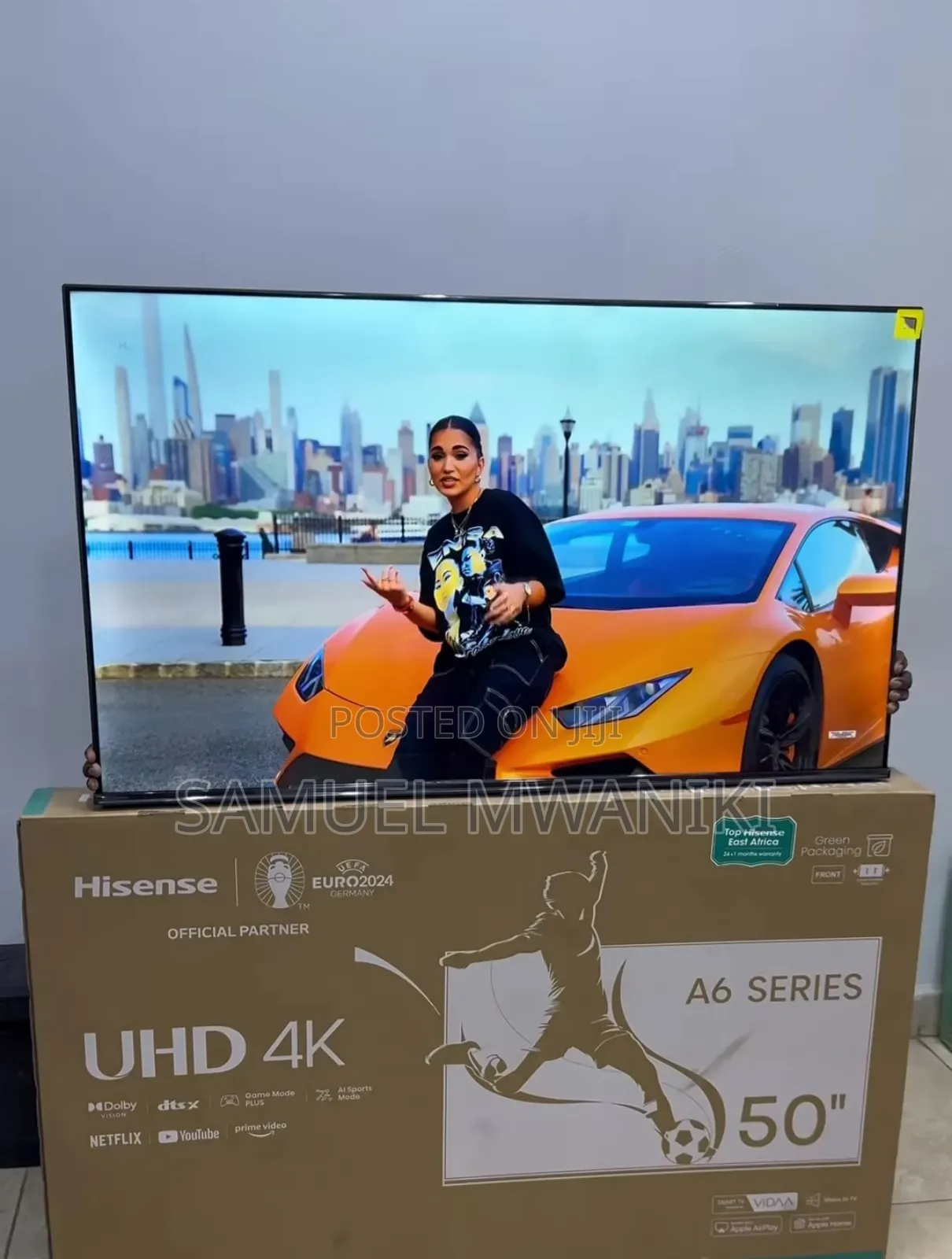 Hisense 50" Smart Uhd Frameless Tv- Bluetooth (New Model)