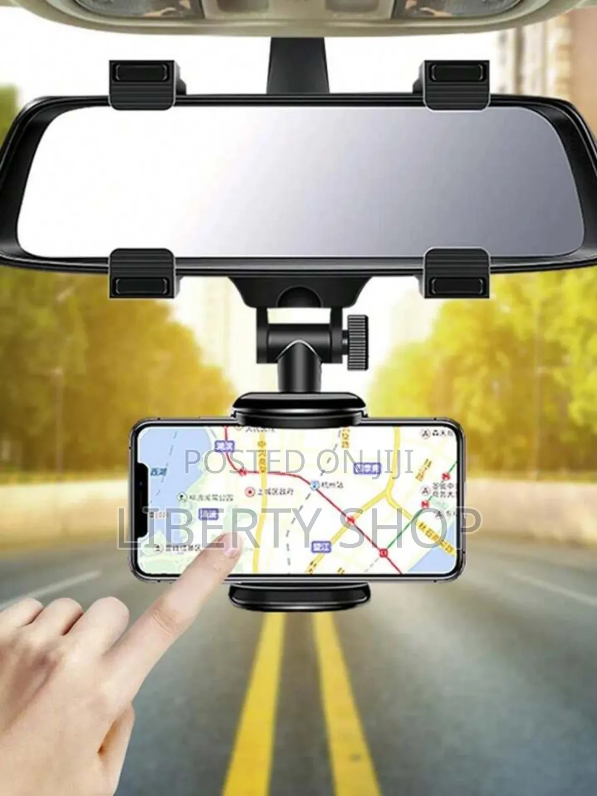360 Degrees Rear Mear Car Phone Holder Stand