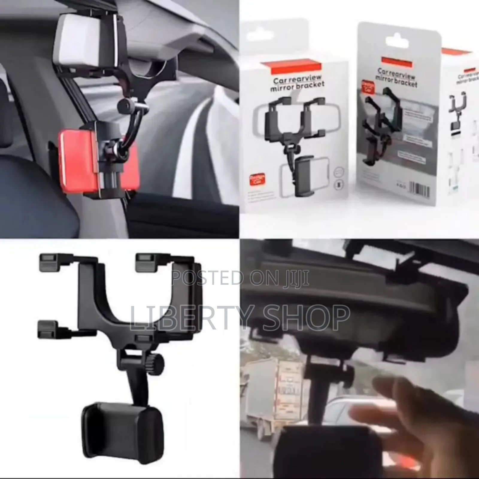 360 Degrees Rear Mear Car Phone Holder Stand
