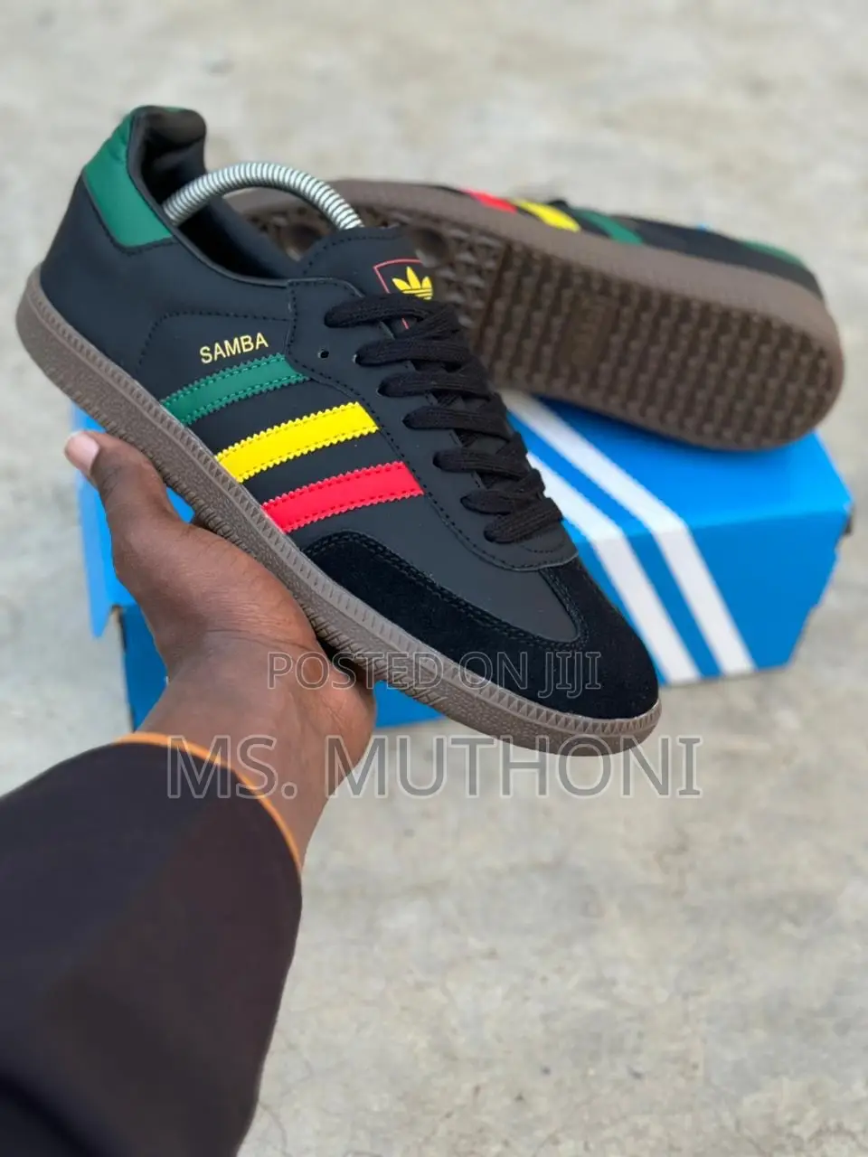 Adidas Samba OG Black/Yellow/Green 38-45