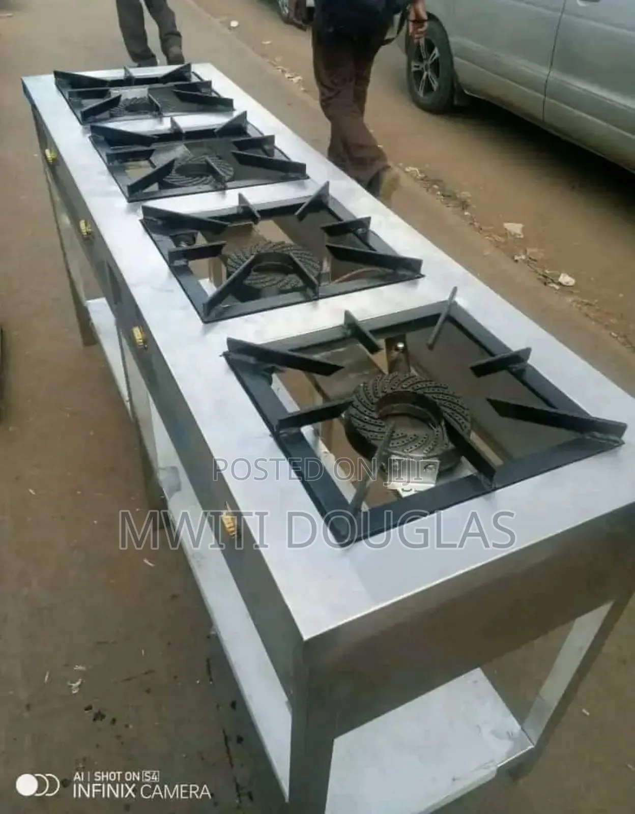 Top Quality Brightly Stainless Four Burner Gas Cooker