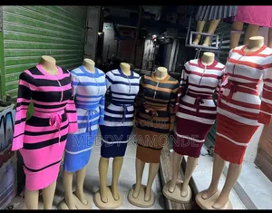 Stripe Multi Colour Sweater Dress