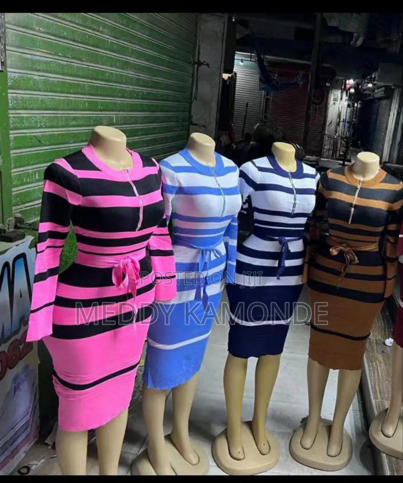 Stripe Multi Colour Sweater Dress