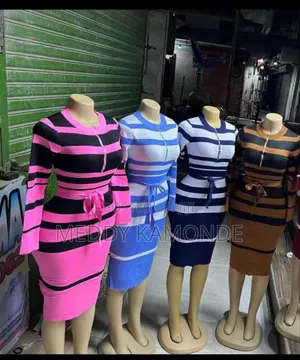 Stripe Multi Colour Sweater Dress