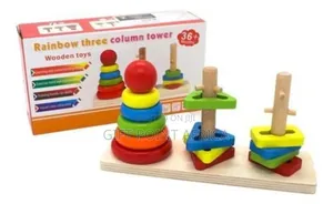 A Three Column Wooden Montessori for Kids