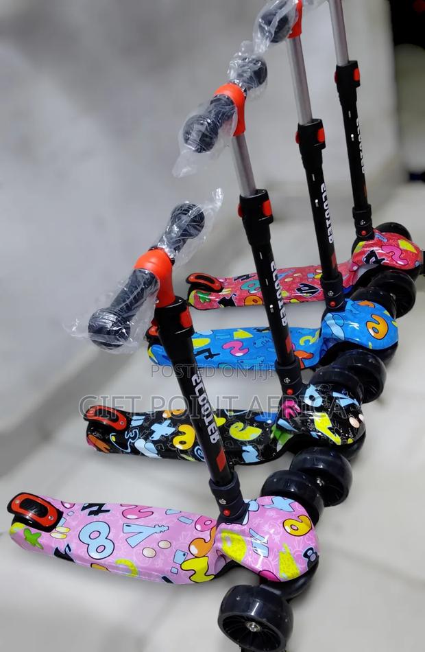 3 -10 Years Metallic 3 Wheels Foldable Scooters for Kids - main view