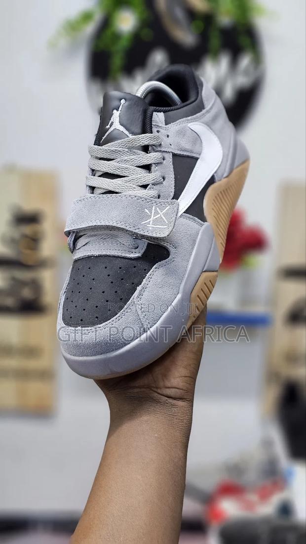 "Nike Travis X Jordan Cut the Check"Grey1st Leathers - thumbnail 3
