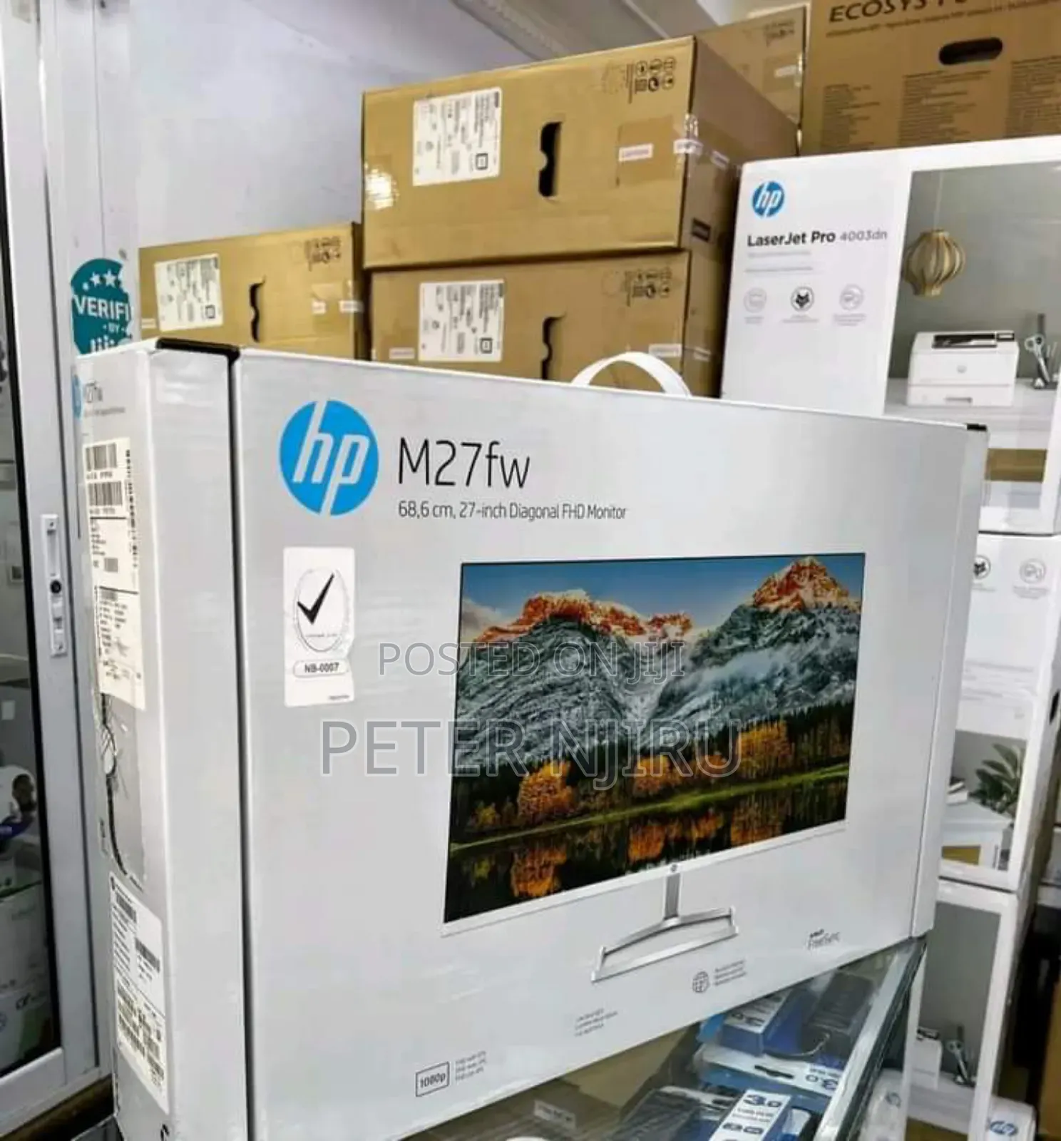 Hp M27fw Monitor Full HD Brand New Only
