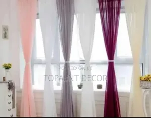Coloured Window Curtain Sheers