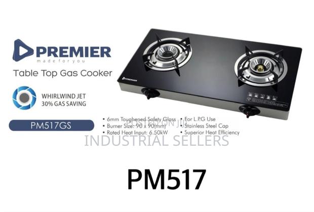 Table Top Gas Cooker Glass Toughened Top