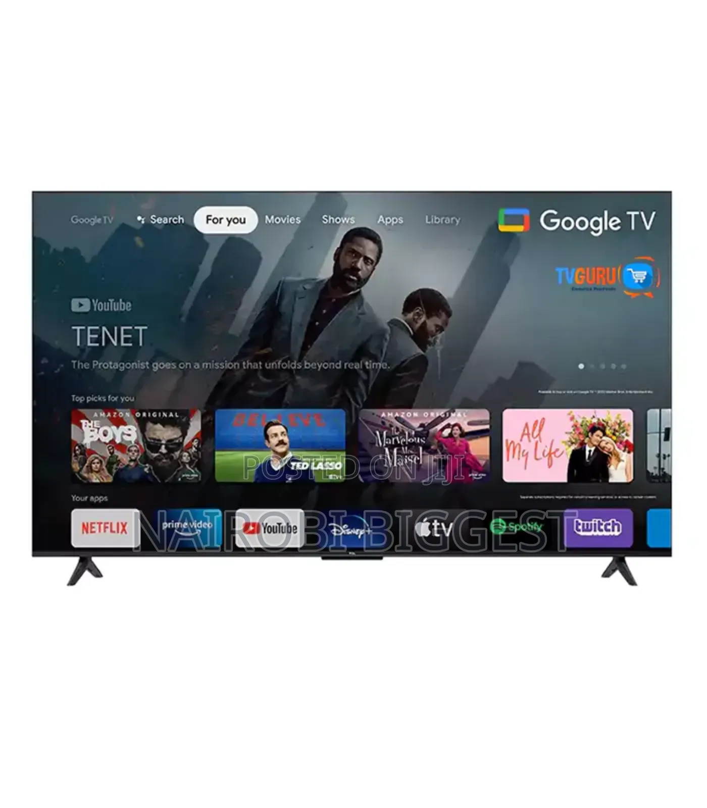 TCL 50" Google 4khdrt Frameless Television