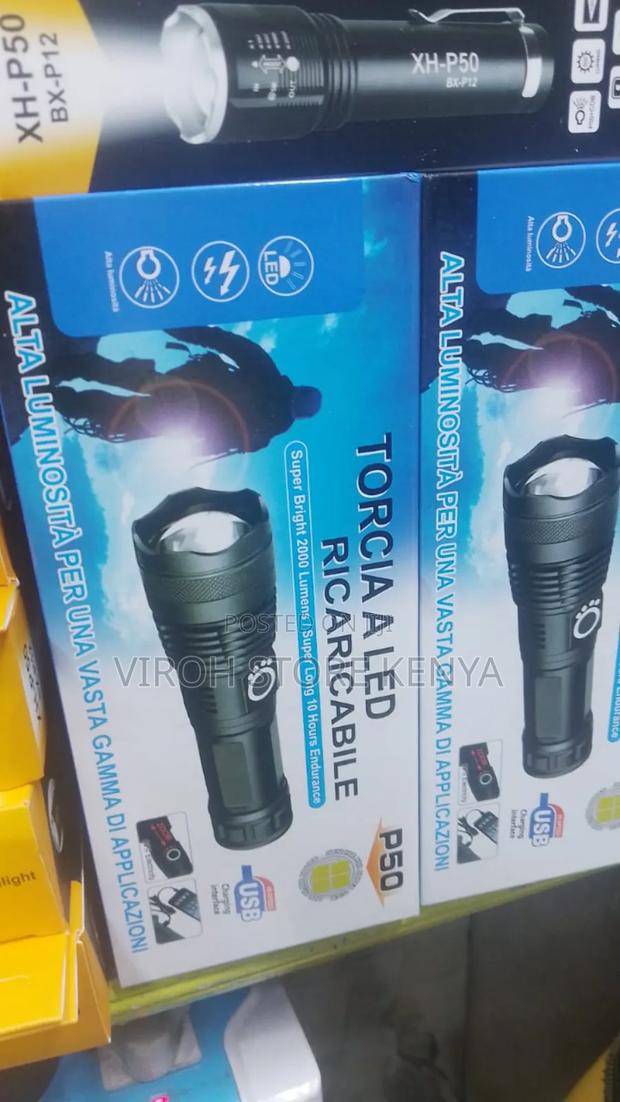 P50 Flashing With Zoom - Rechargeable Torch