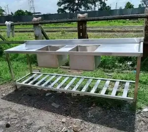 2bowl Sink With Undershelf
