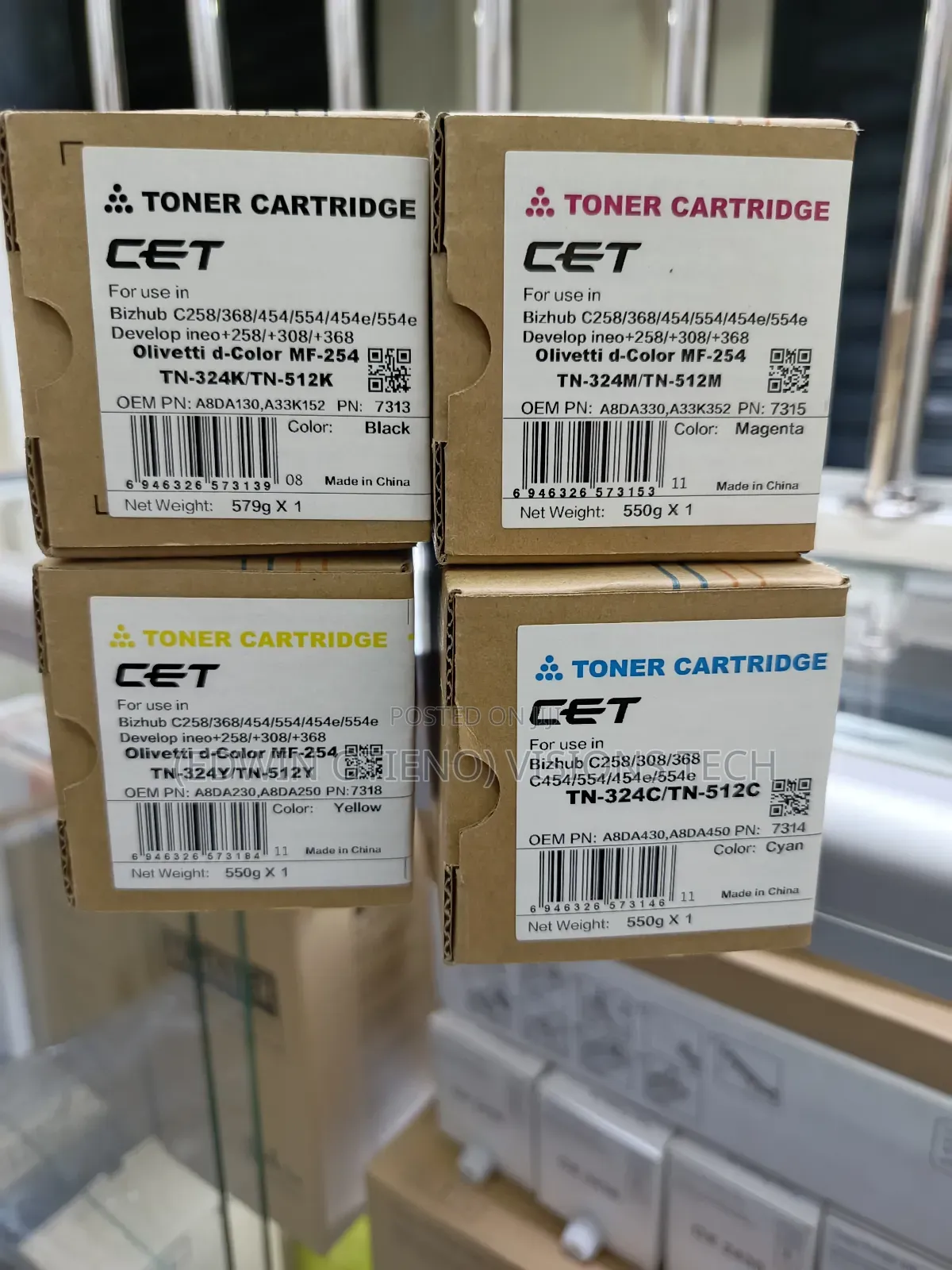 CET Brand Toners TN324/512/514
