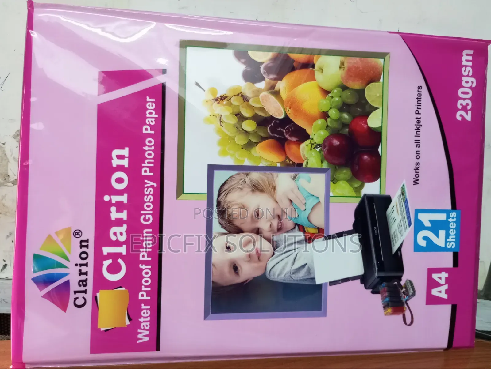 Plain Photo Paper A4 Available