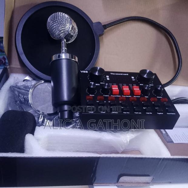 Vocal Condenser Microphone With Sound Card