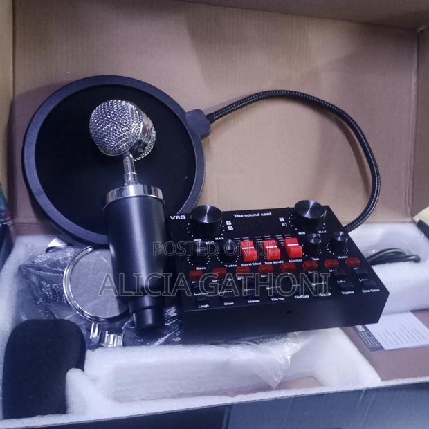 Vocal Condenser Microphone With Sound Card - thumbnail 2