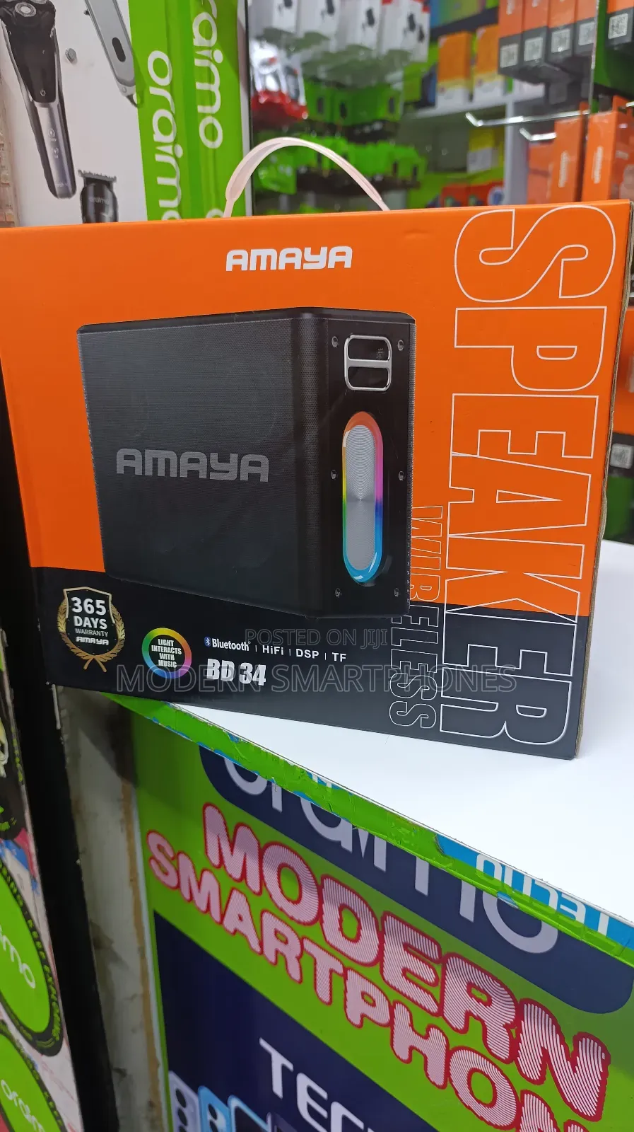 Amaya BD34 Wireless Bluetooth Speaker + 2 Microphone