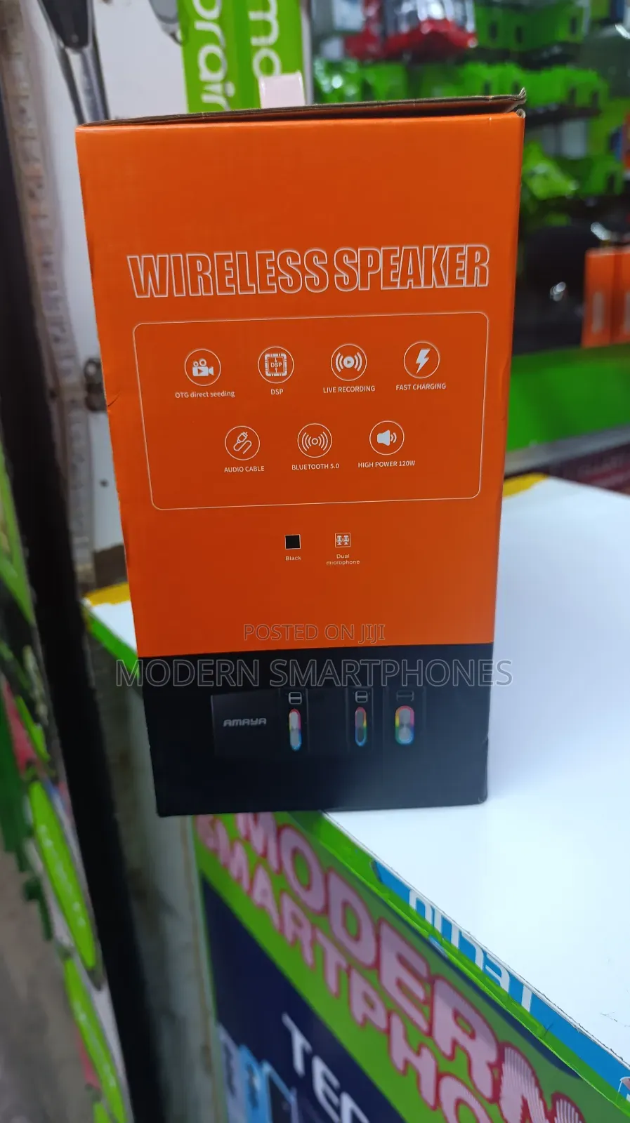 Amaya BD34 Wireless Bluetooth Speaker + 2 Microphone