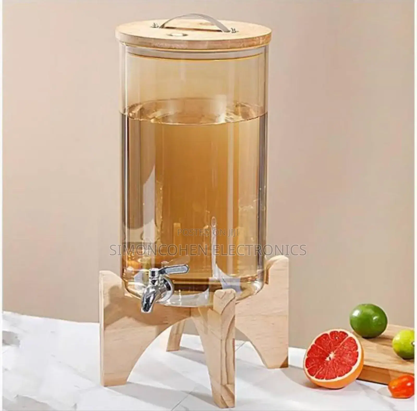 3.6l Golden Borosilicate Glass Beverage Dispenser