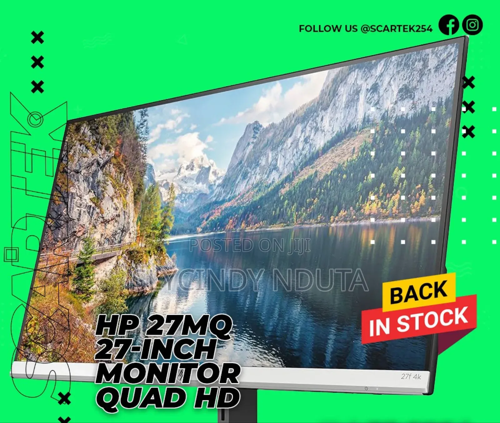 HP 27MQ 27 Inch Monitor Quad HD
