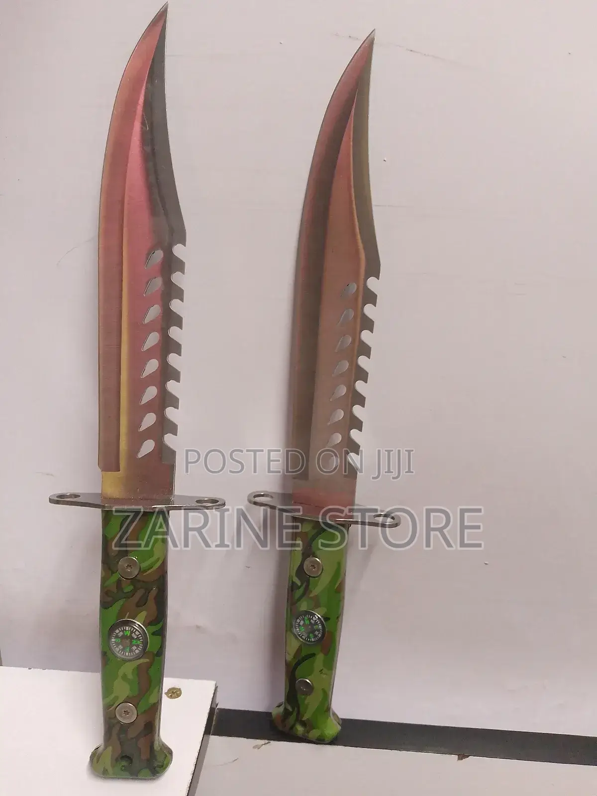 Sharp Knife Made of Hardened Steel Iron