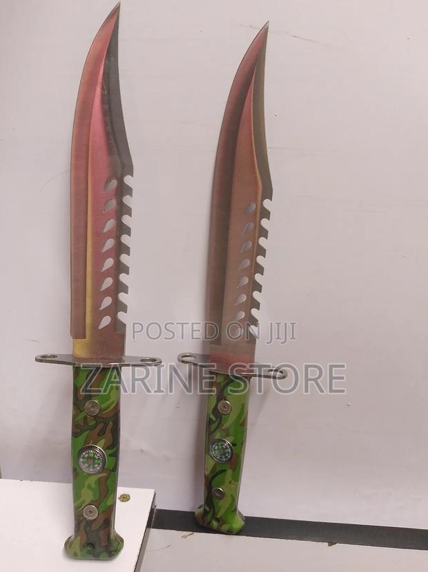 Sharp Knife Made of Hardened Steel Iron - main view