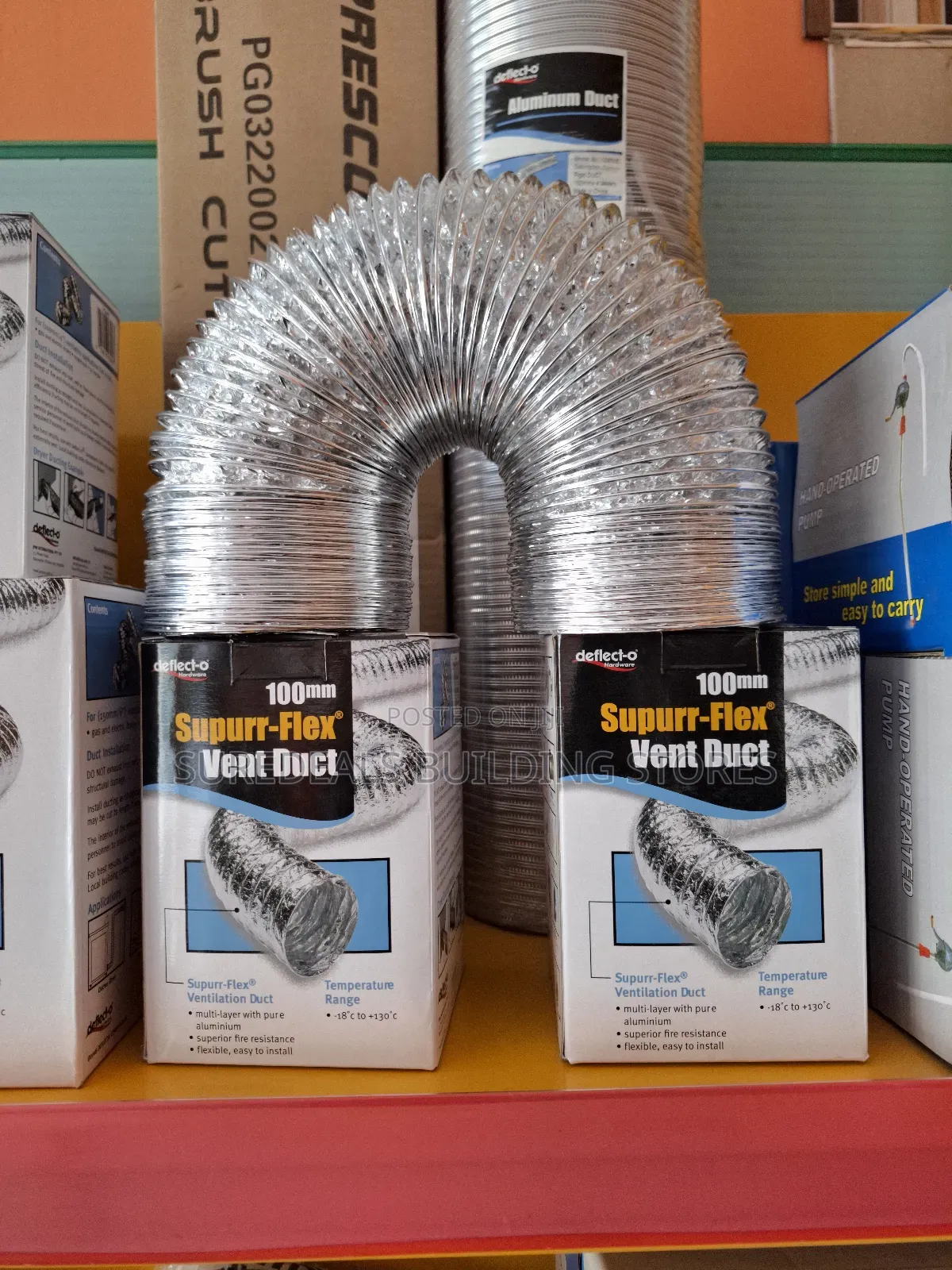 100mm Super-Flex Vent Duct-2.4mtrs