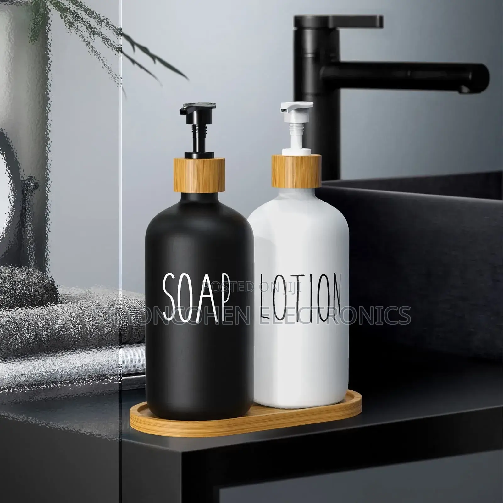 3in1 HANDS,DISHES,SOAP-LOTION Refillable Ceramic Bottle