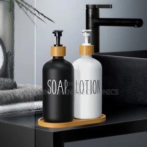 3in1 HANDS,DISHES,SOAP-LOTION Refillable Ceramic Bottle - thumbnail 2