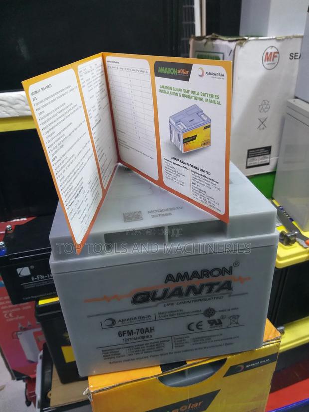 Original Amaron Quanta 12V 70ah Deep Cycle Battery - thumbnail 2