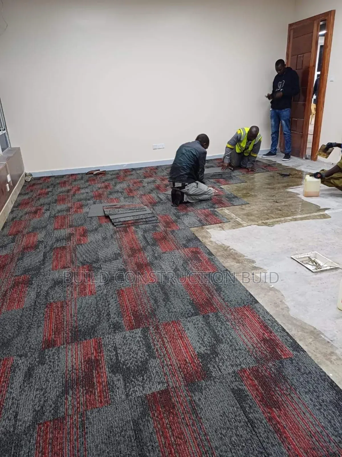 Coloured Office Carpet Tiles.