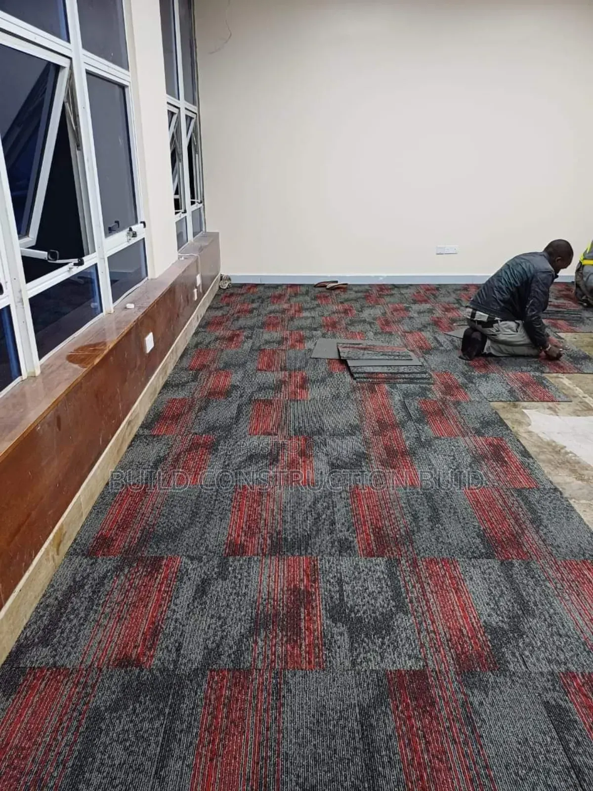 Coloured Office Carpet Tiles.