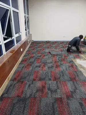 Coloured Office Carpet Tiles.