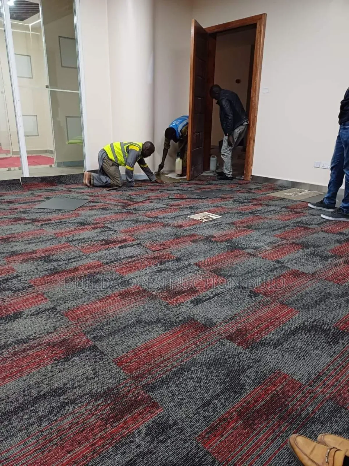 Coloured Office Carpet Tiles.